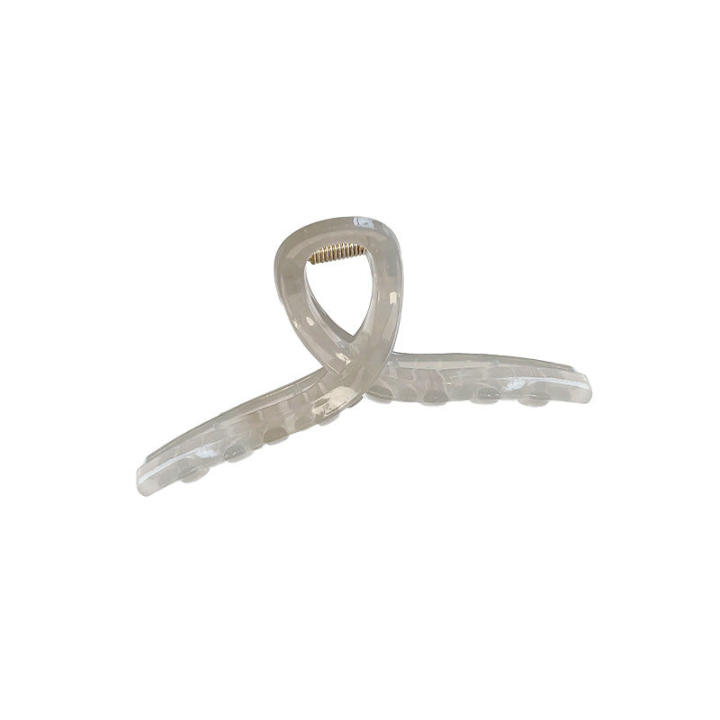 13CM Large Jelly Color Acrylic Hair Claw Clip, Minimalist Elegant Shark Clip for Women Back Head Updo Hair Accessories